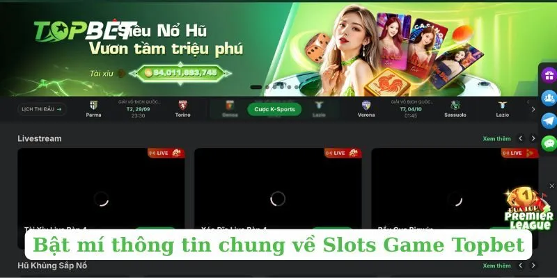 Bật mí thông tin chung về Slots Game Topbet
